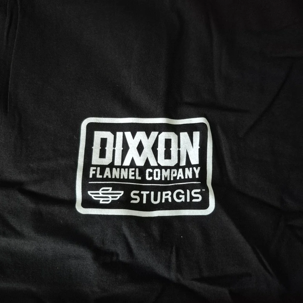 Dixxon T Shirt Mens 2X Black Sturgis Badge 100% Cotton Short Sleeve‎ NEW - Picture 3 of 8